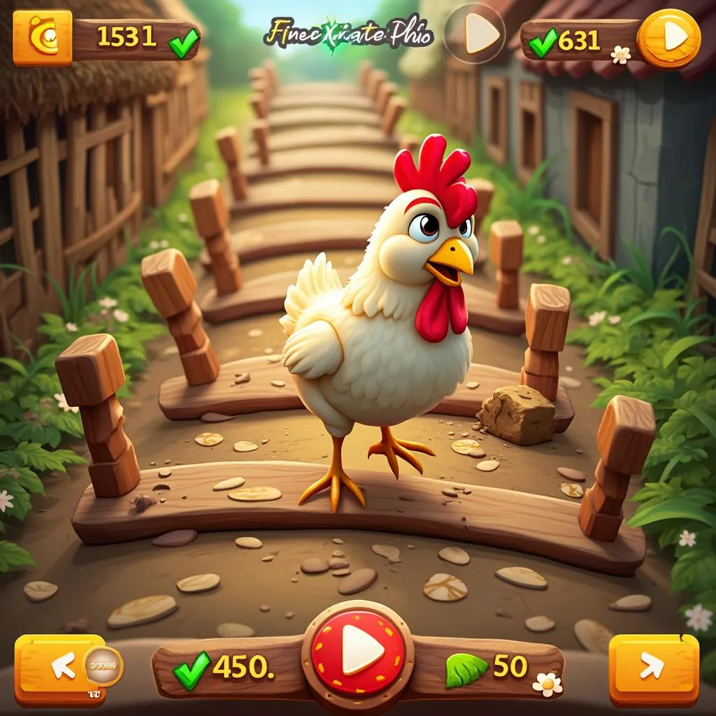 Capture d'écran du jeu Chicken Road en action