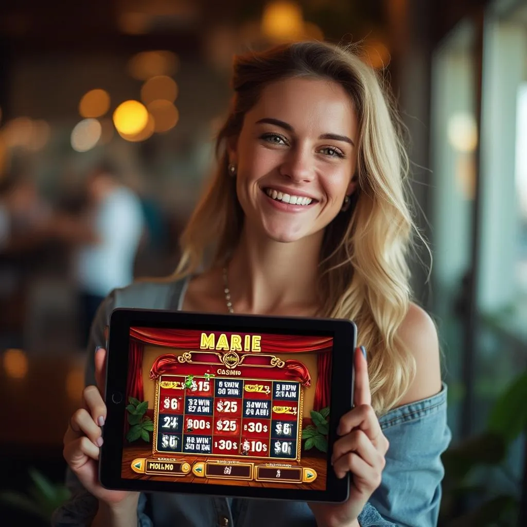 Marie, une gagnante heureuse